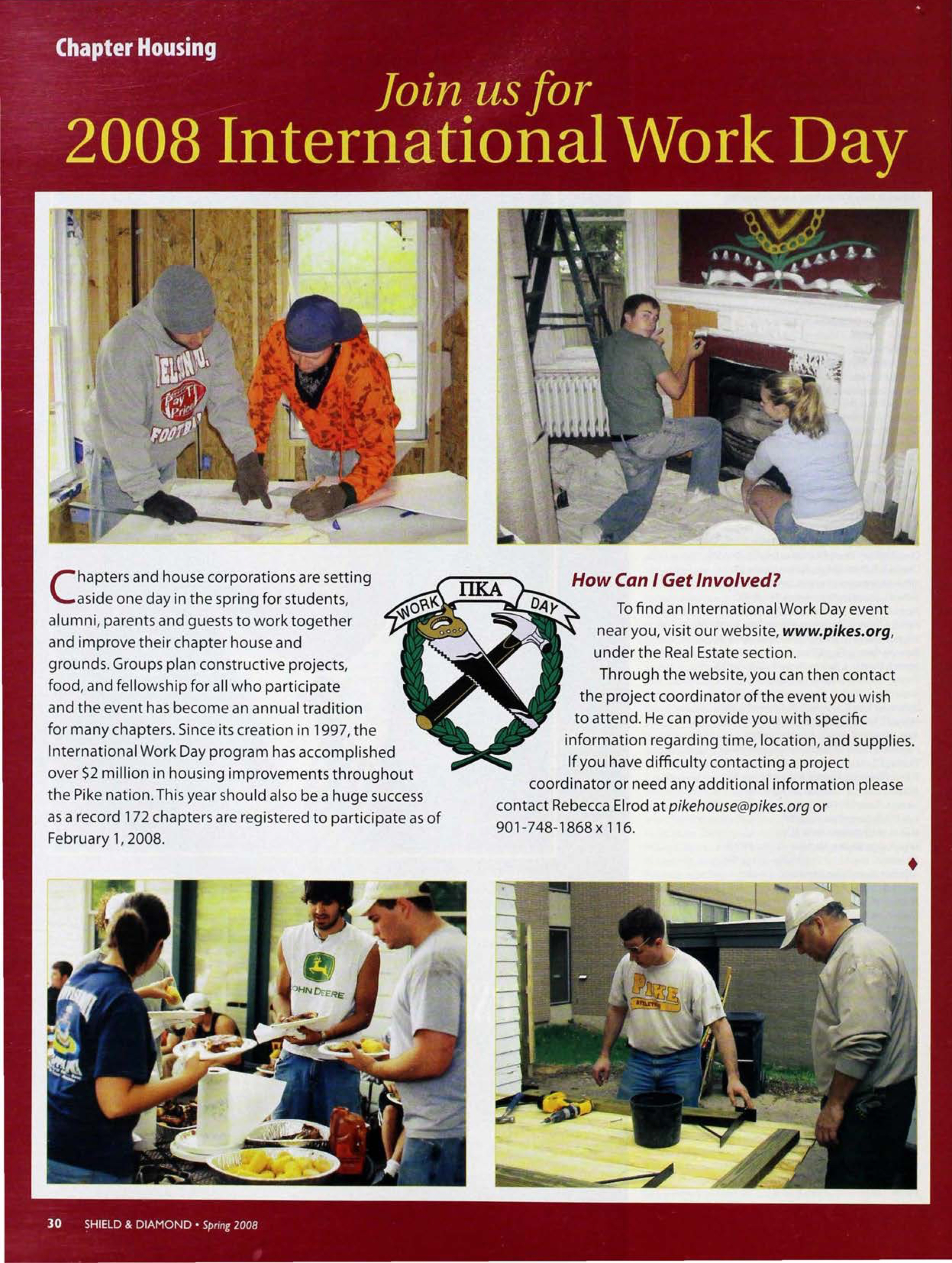 Chapter Housing: Join Us For 2008 International Work Day, Spring 2008